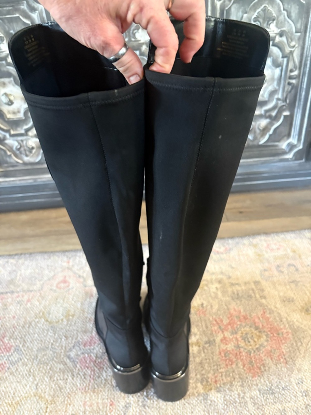 DKNY over the knee Tall Riding Boots - Women Sz 8.5 - Picture 4 of 7